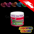 Glominex Glitter Glow Paint 2 Oz. Assorted Jars